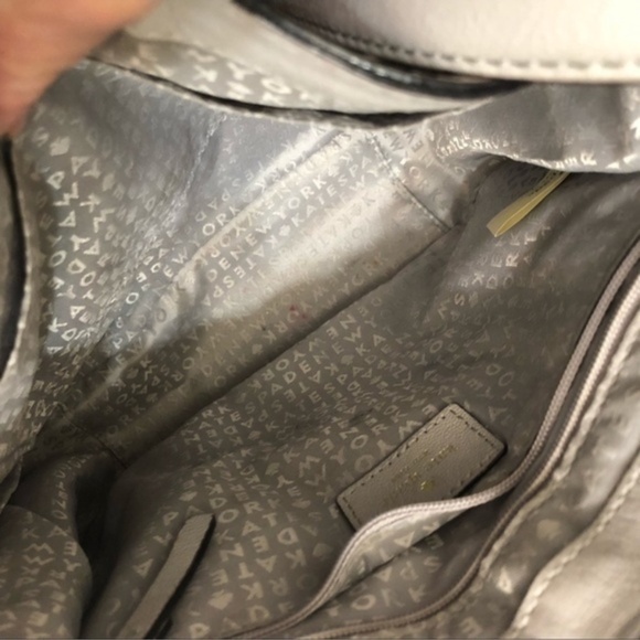 Kate Spade Rianne Pratt Street leather crossbody bag in gray leather - Picture 5 of 12